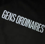 Gens Ordinaires Black Cotton Crew Neck Mens Sweatshirt
