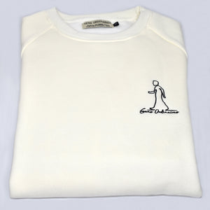 Gens Ordinaires Off-White Cotton Crew Neck Mens Sweatshirt