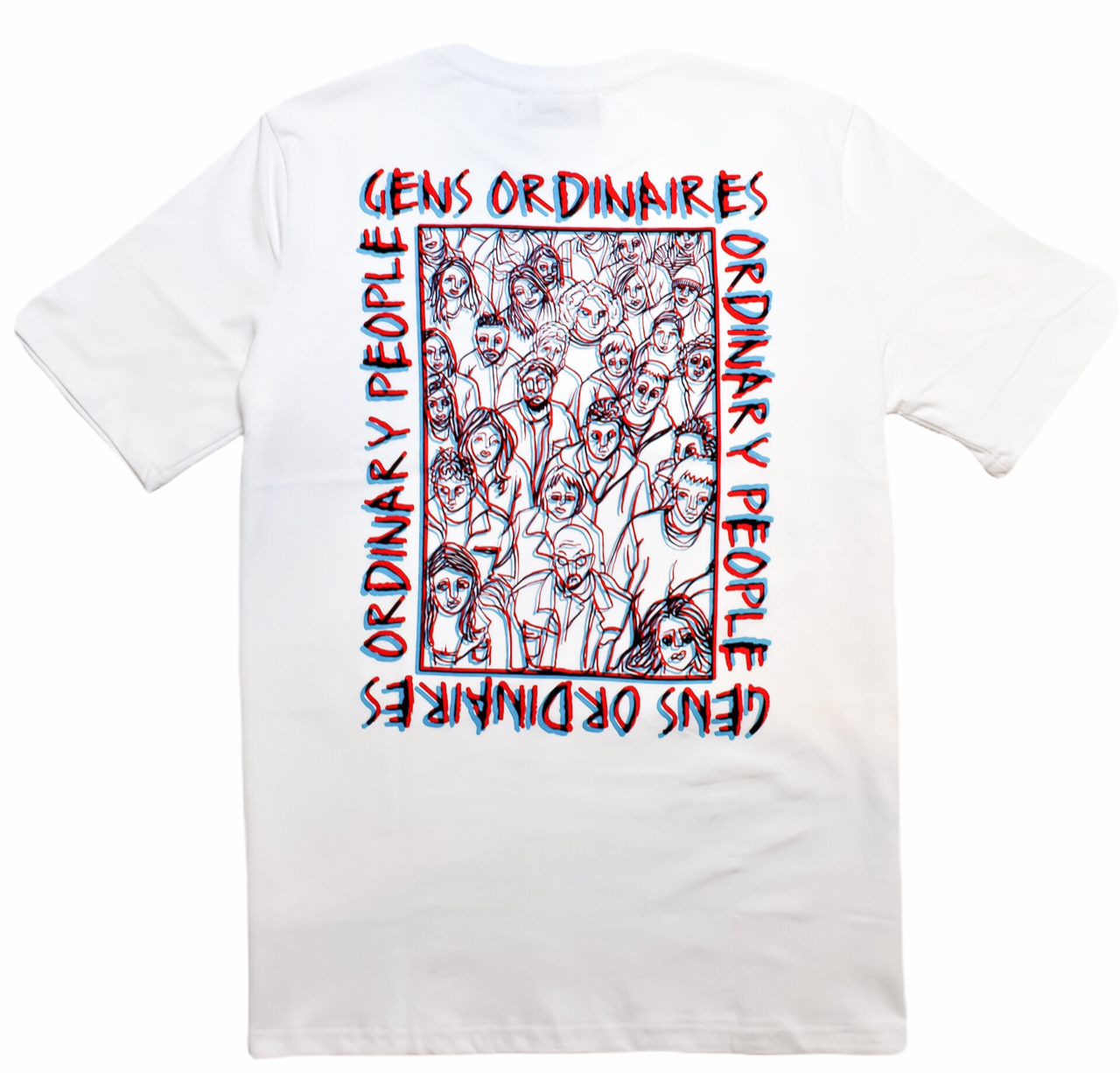 Gens Ordinaires White Cotton Premium Graphic T-shirt