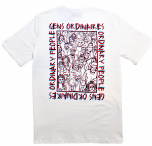 Gens Ordinaires White Cotton Premium Graphic T-shirt