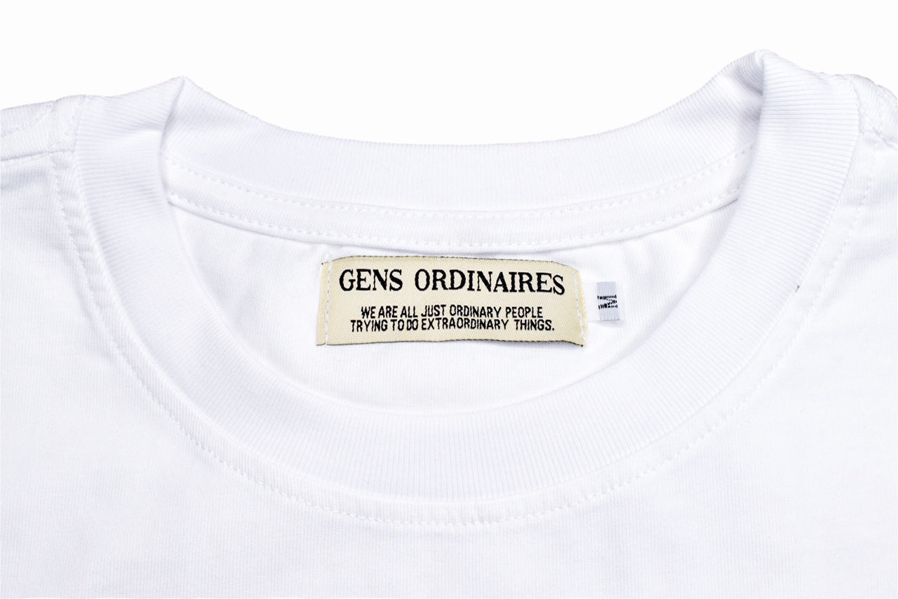 Gens Ordinaires White Cotton Premium Graphic T-shirt