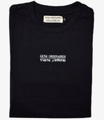 Gens Ordinaires Black Cotton Premium Graphic T-shirt