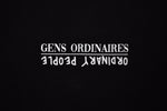 Gens Ordinaires Black Cotton Premium Graphic T-shirt